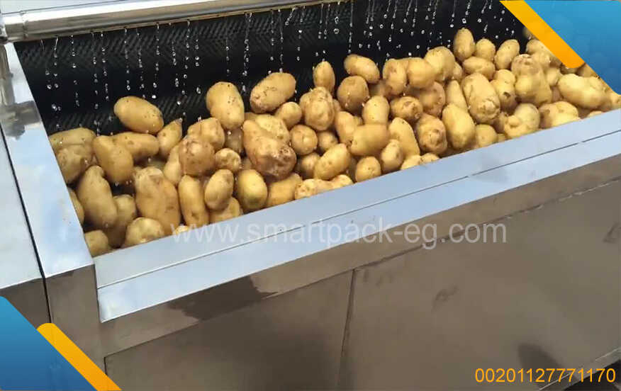 ماكينة تقشير البطاطس نصف مقلية المجمدة فرايز