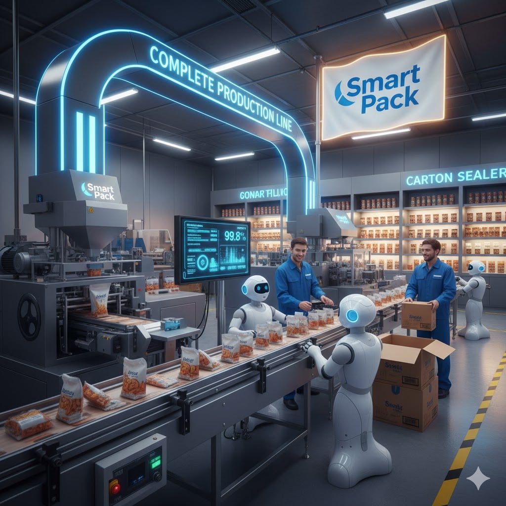 Choose automatic bag filling and sealing machine to increase factory production