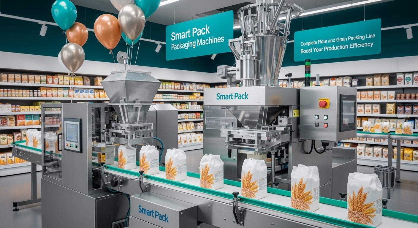 Types of flour and grains used in it with packaging machines for factories in Egypt