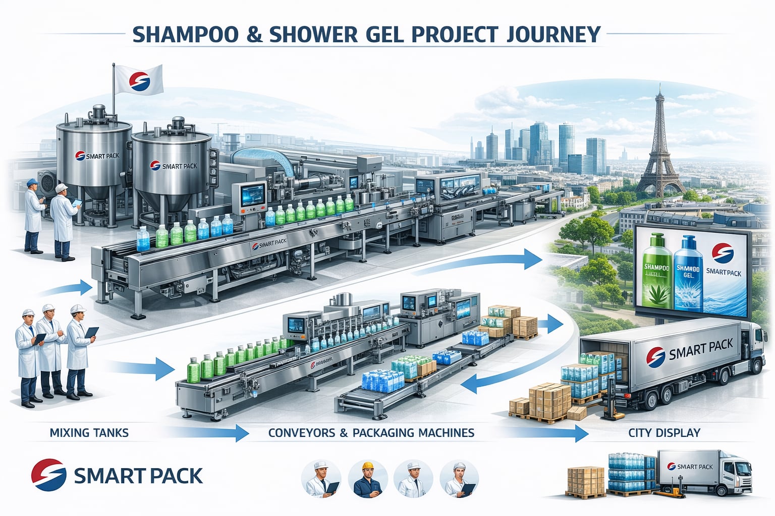 مشروع ماكينات تعبئه وتغليف الشاور الجيل شامبو الاستحمام فى مصر