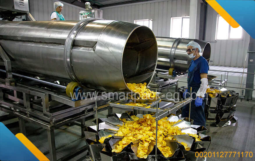 Corn chips production lines - snack pellet frying machine and popcorn production