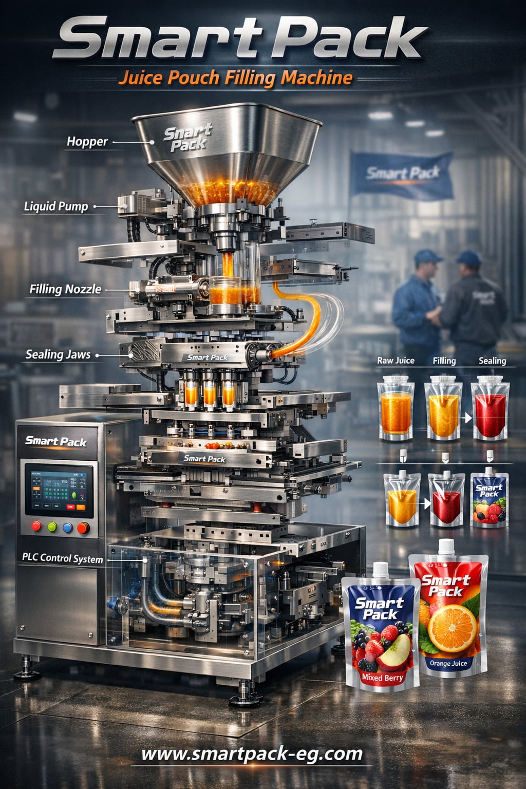 طور مصنعك الآن بماكينة تعبئة أكياس العصائر متعددة الأشكال لزيادة الإنتاج والأرباح