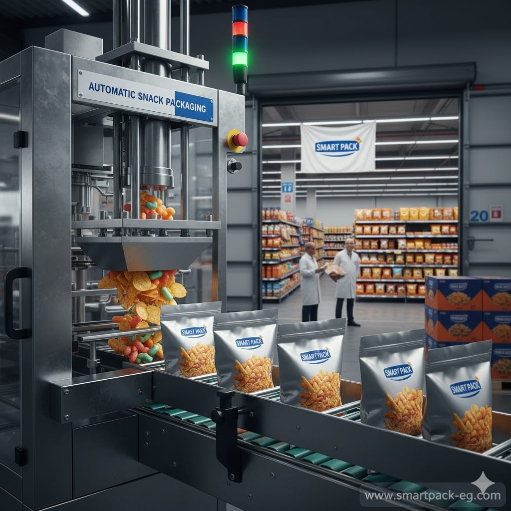 Start a successful snacks factory in Egypt with advanced production and packing machines