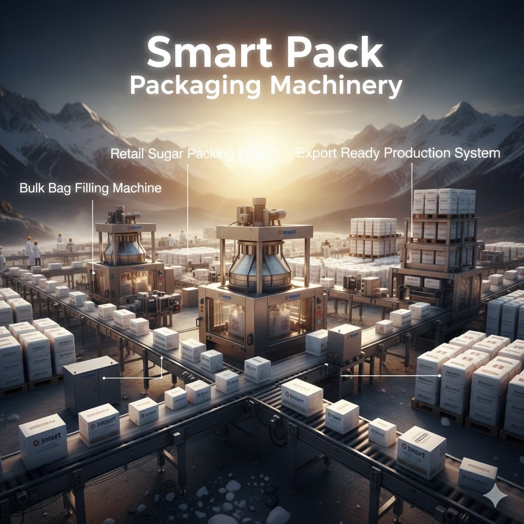 Sugar types sources and role of filling machines in developing sugar factories