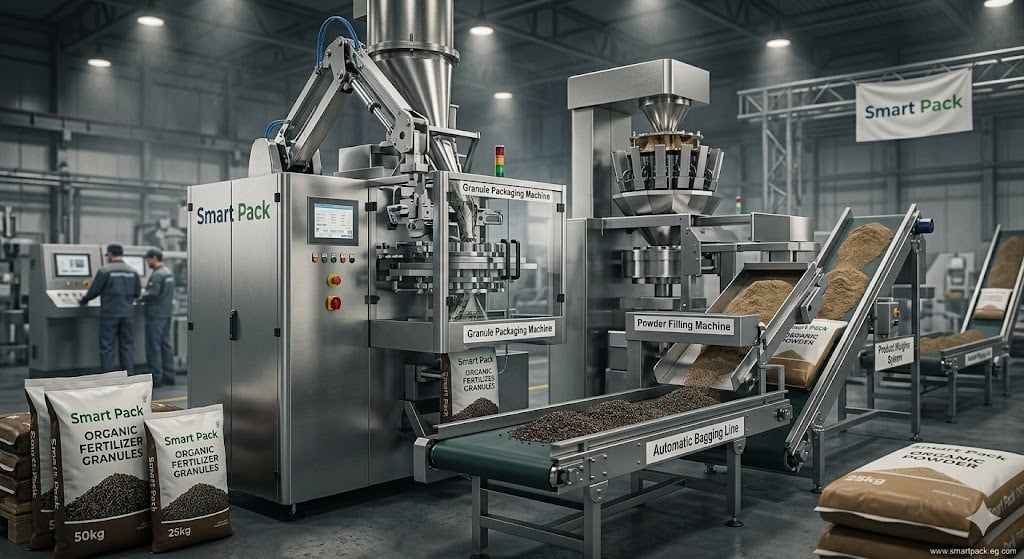 مشروع ماكينات تعبئة وتغليف وتصنيع السماد العضوي فى مصر وخط الانتاج الخاص به