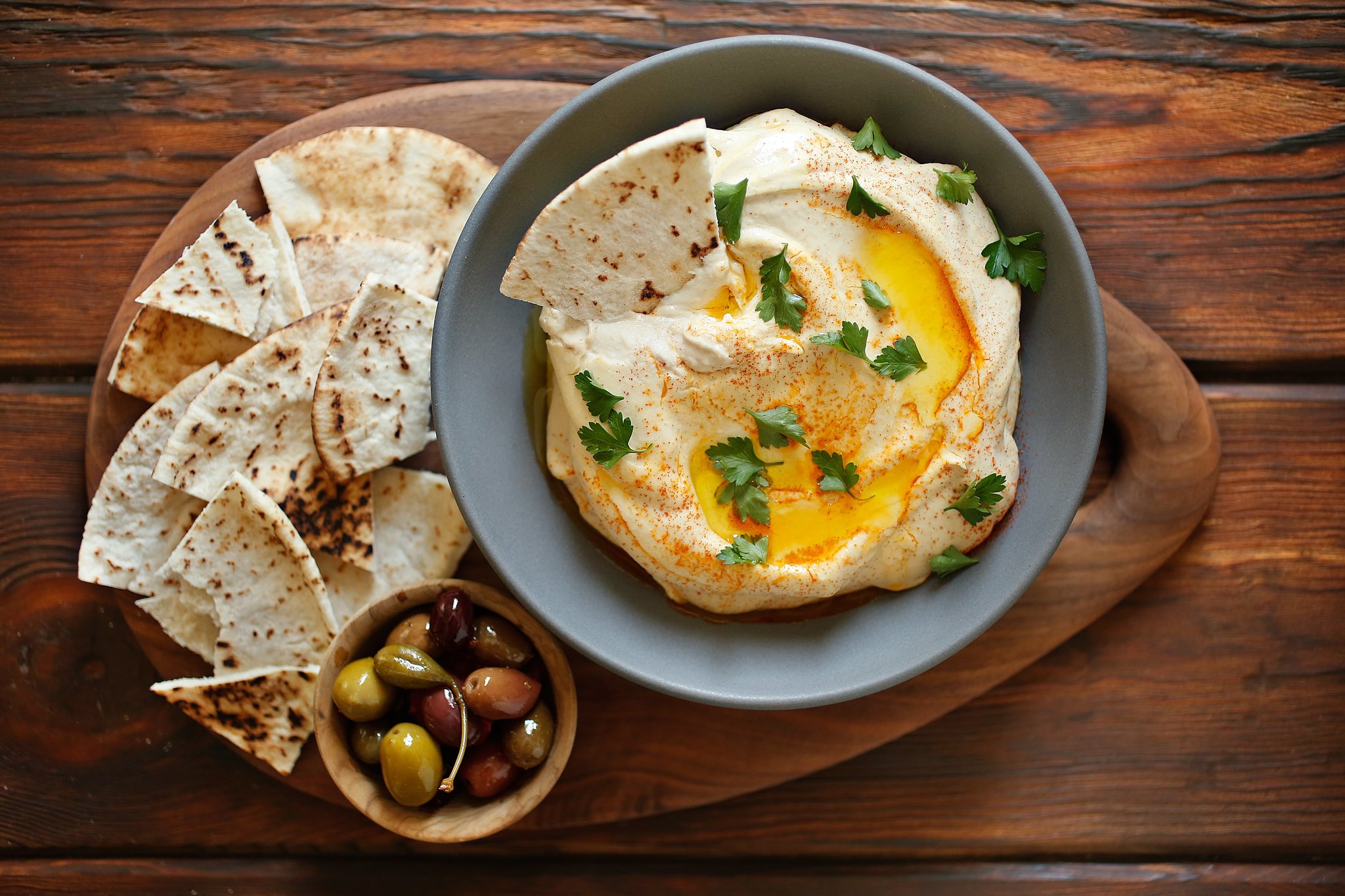 How to make hummus with tahini, like restaurants