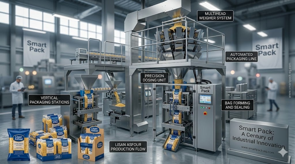 مما يصنع لسان العصفور وماهو وطريقة عمل خط الانتاج وماكينات تعبئة وتغليف المنتج