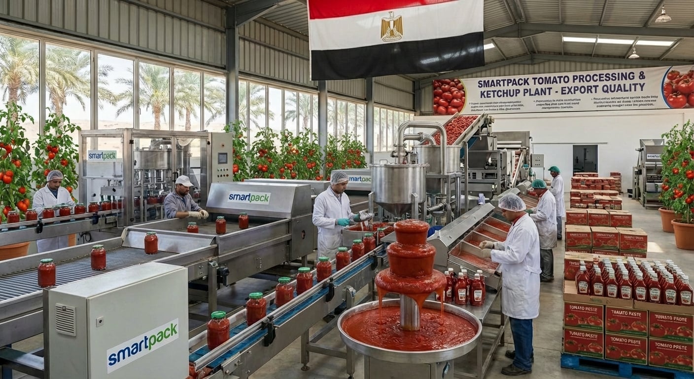 خط ماكينات تعبئه وتغليف الكاتشب فى مصر