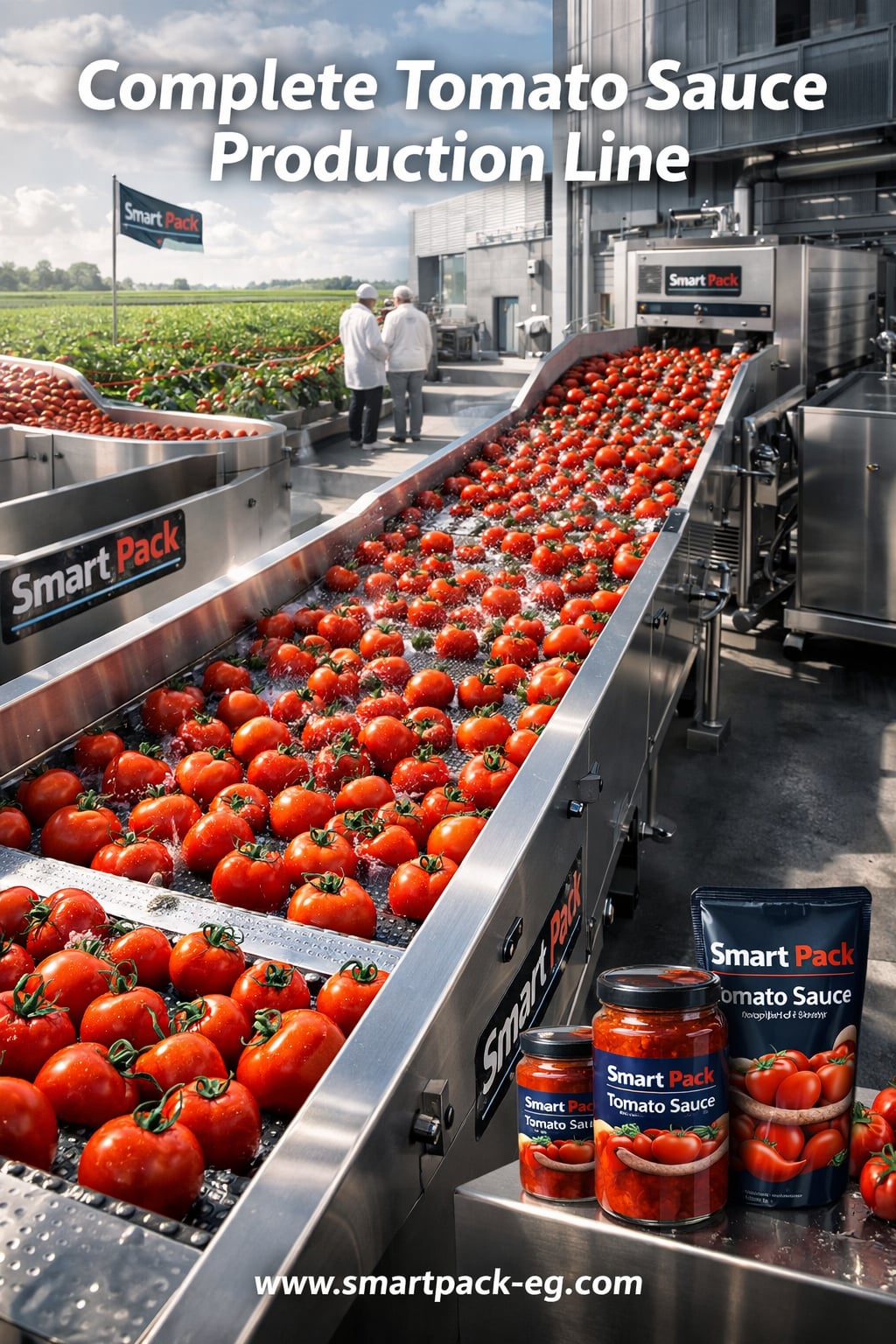 طوّر مصنعك لصلصة الطماطم في مصر بخطوط إنتاج حديثة وماكينات تعبئة متطورة
