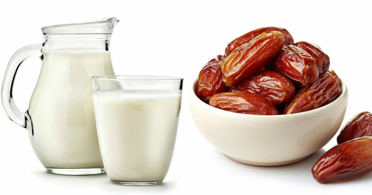 فوائد التمر والحليب للبشره