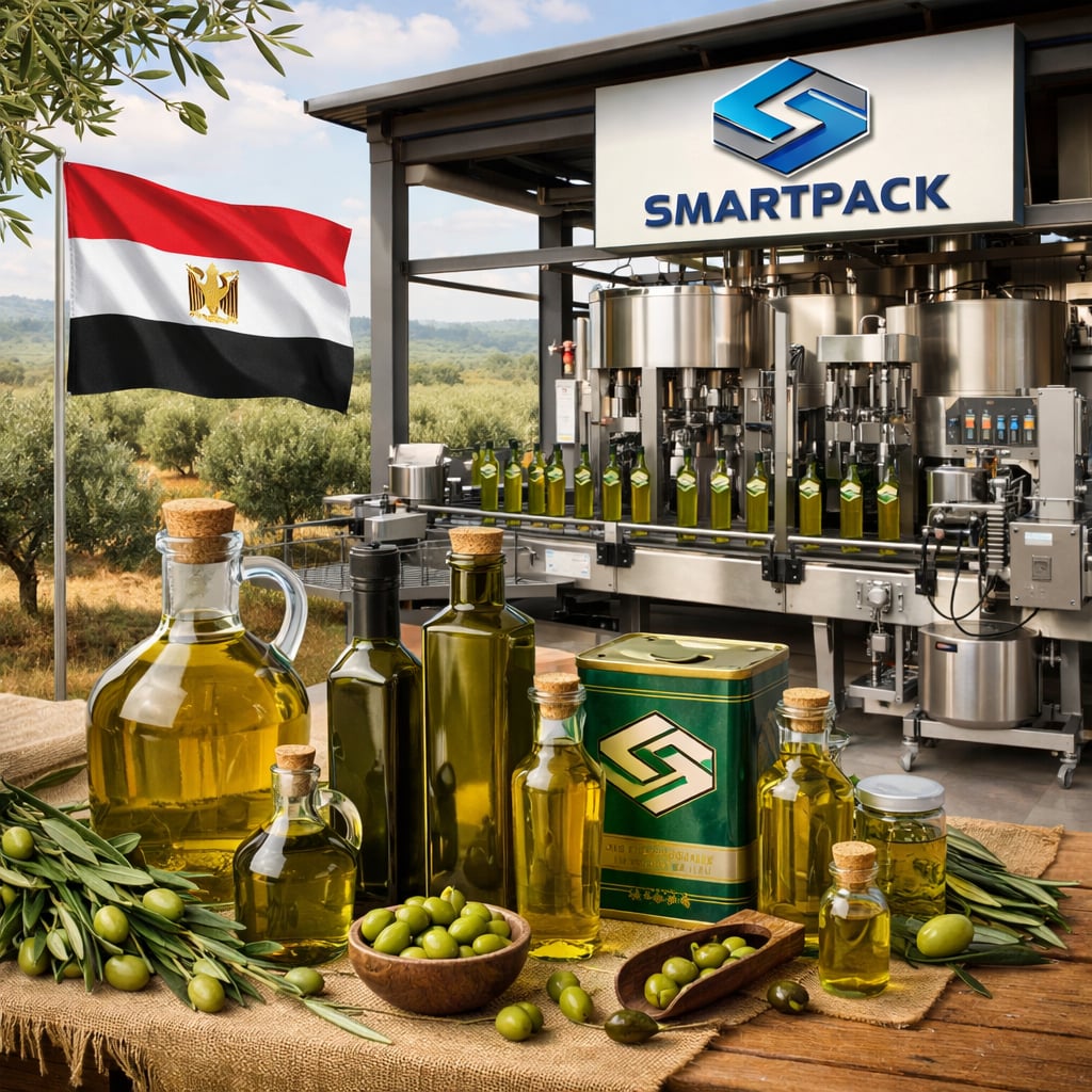 مشروع خط ماكينات تعبئه وتغليف زيت الزيتون فى مصر