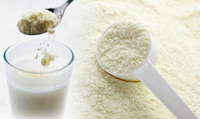 How to make powdered milk or powdered milk, and a filling and packaging machine 