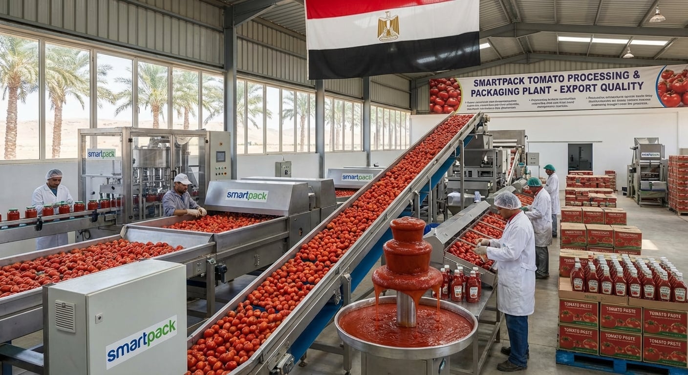 (خط إنتاج و ماكينات تعبئه وتغليف صلصه الطماطم (الصلصة