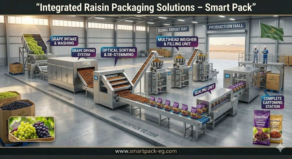 ابدأ مشروع الزبيب في سوريا الآن وزد أرباحك باستخدام أحدث ماكينات التعبئة