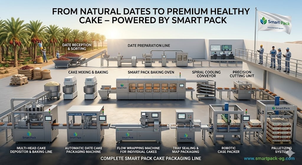 Producing healthy date cake gives your factory access to a high demand food sweets 