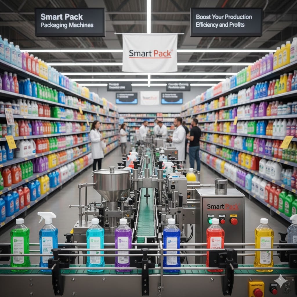 تحضير وتصنيع المنظفات والمطهرات والمعقمات فى مصر وماكينات تعبئة وتغليف المنتجات