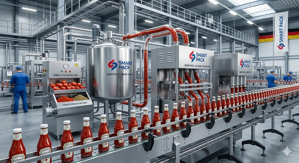 طوّر مصنعك الغذائي مع ماكينات تعبئة الكاتشب لزيادة الإنتاج وتحقيق أرباح أعلى