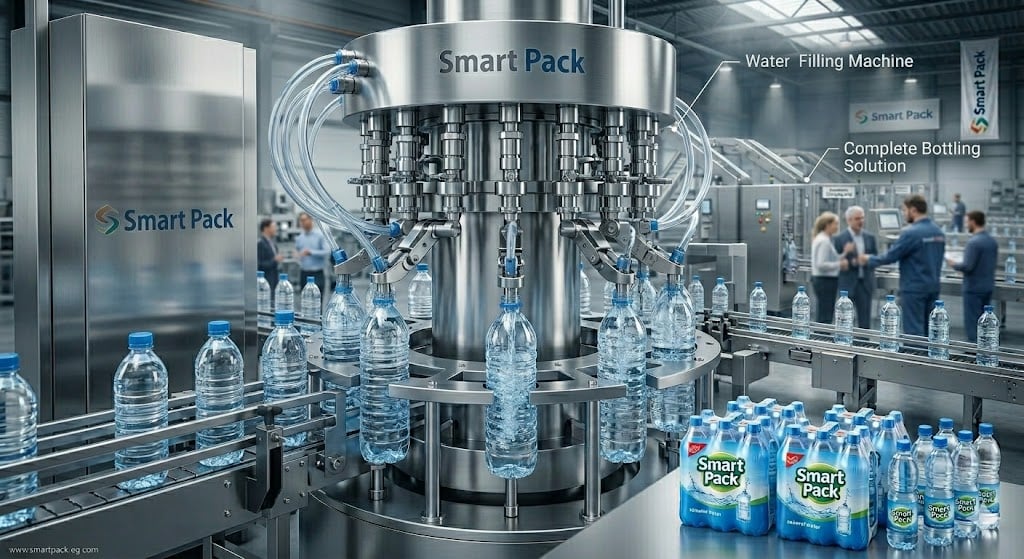 انتاج وماكينات تعبئة وتغليف المياه المعدنية وخط الانتاج فى مصر