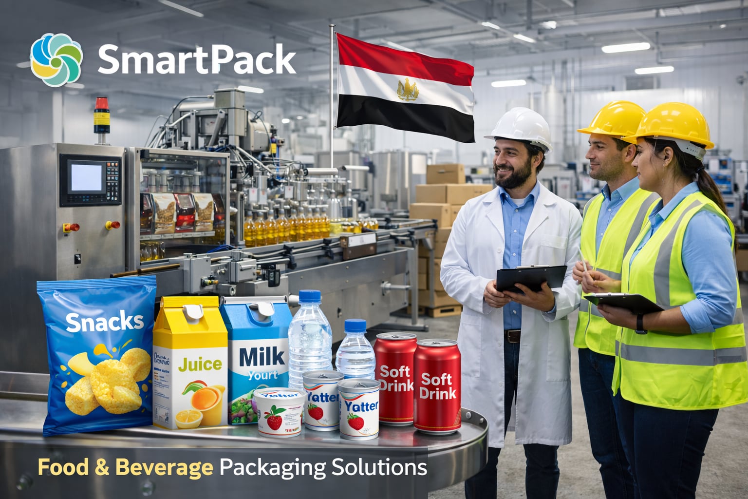 Food and beverage filling and packaging project in Egypt to increase production and profits
