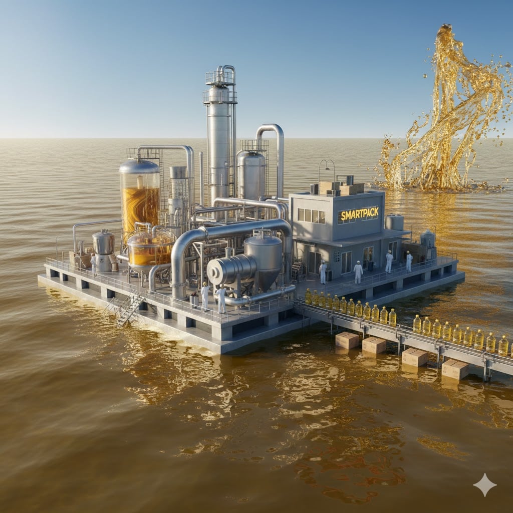 مشروع ماكينات تعبئه وتغليف الزيوت المستعمله وبيعها مره اخري فى مصر