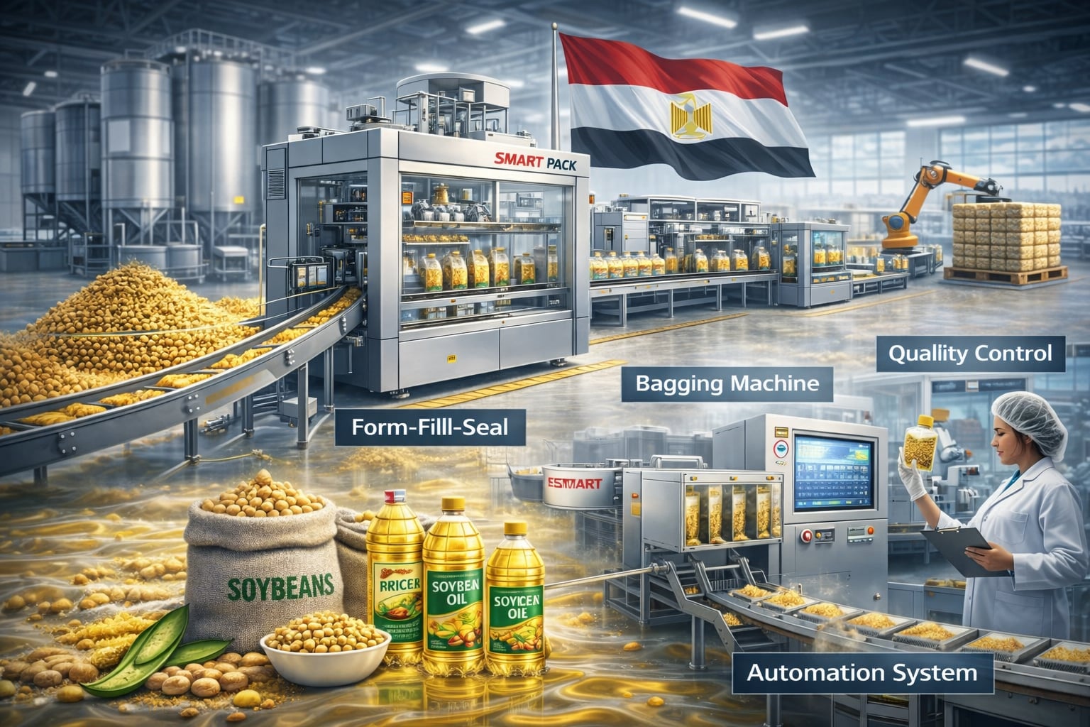 Modern technologies in filling and packaging machines to develop factories in Egypt