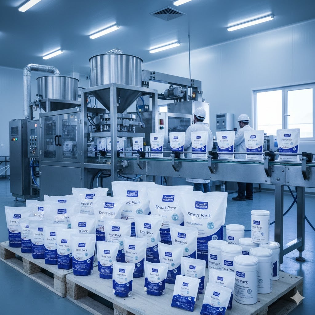 Feasibility study for salt production and packing project with machine lines for higher profit