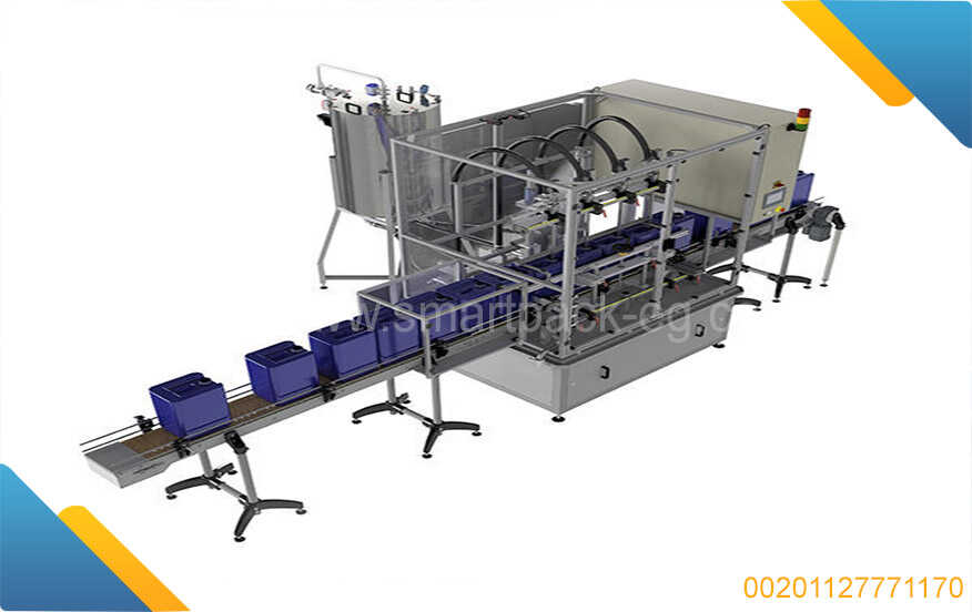 ماكينة تعبئة جراكن زيت طعام jerrycan packing machine